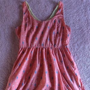Levi's Sleeveless Dress Floral Cactus Large